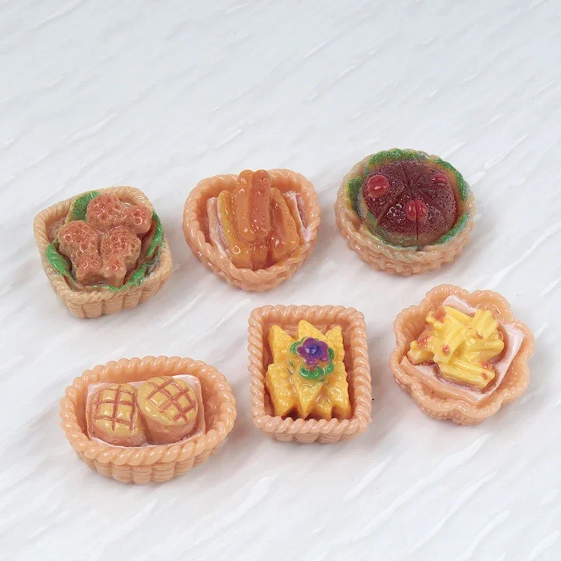 10/100 Stück Harz Kawaii Breakfest Harz DIY Schreibtischzubehör Puppenhaus Miniaturfiguren für Dekoration Skulpturen Dekorativ