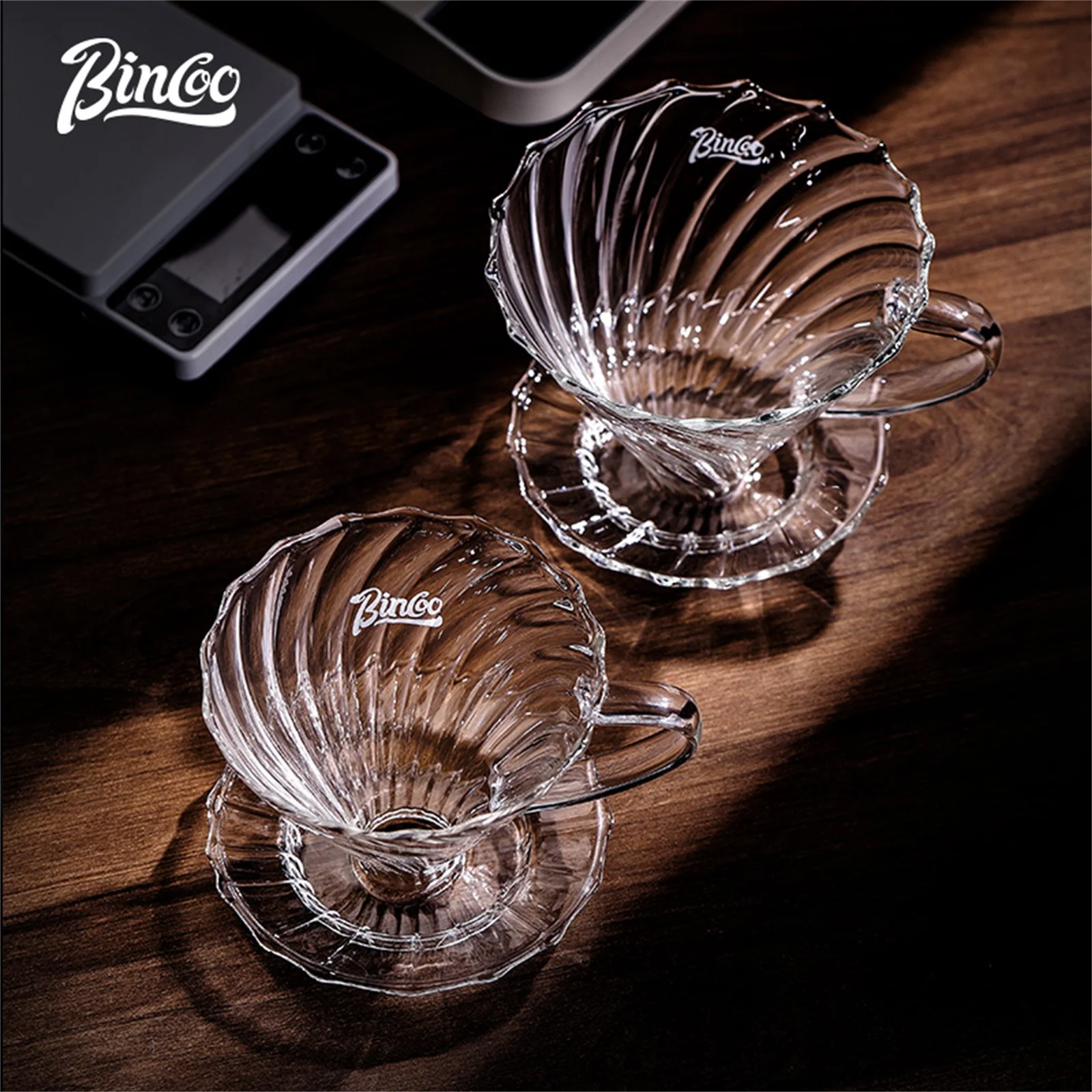 Bincoo 600ml Pour Over Coffee Maker Set Glass Carafe Coffee with Glass Coffee Filter Drip Espresso Maker for Home&Office Barista - Image 2