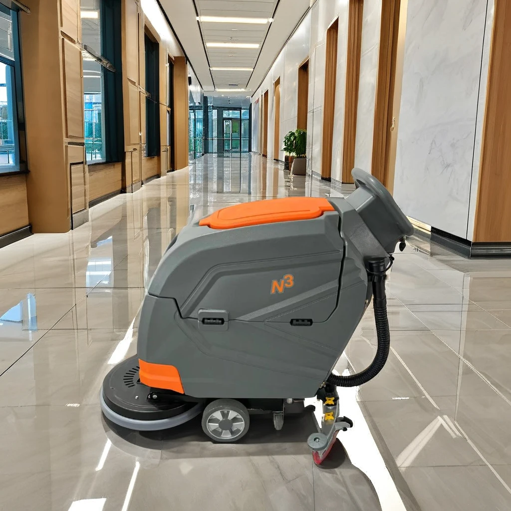 2024 Simple Design Industrial Supermarket Commercial Cleaning Electric Floor Scrubber