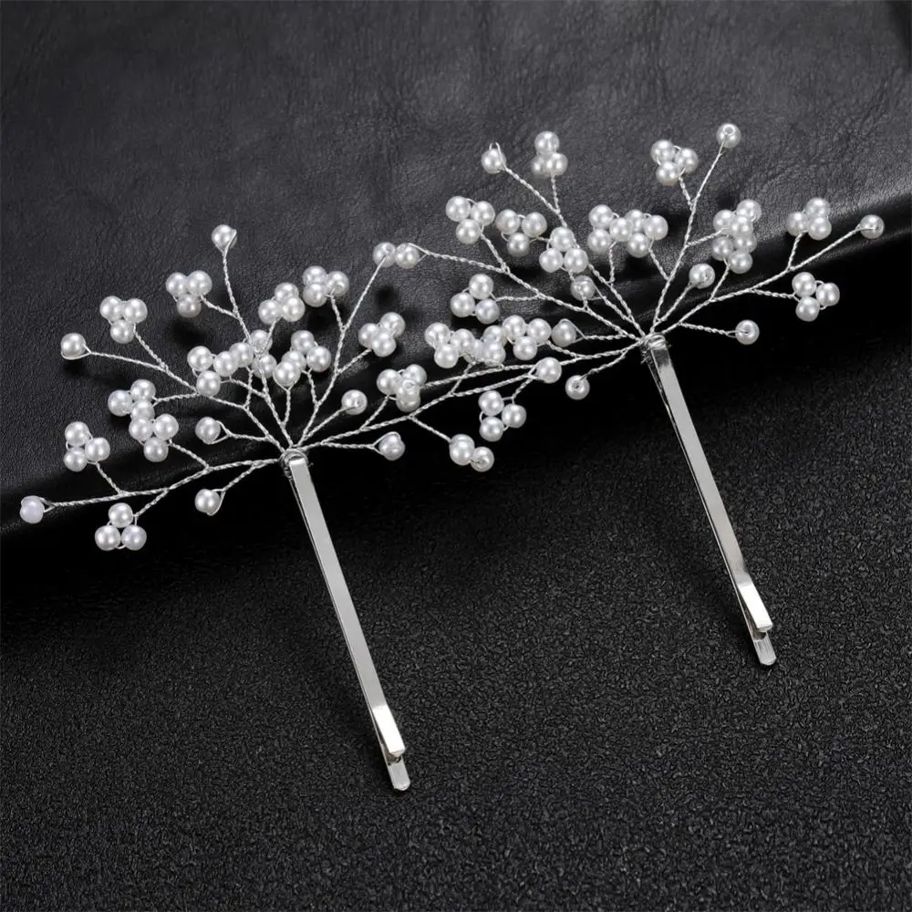 2PAIRS Pearl Hairpin Dazzling Elegant Fashionable In-demand High-quality Top-selling Fashionable Pearl Hairpin Pearl Accessory