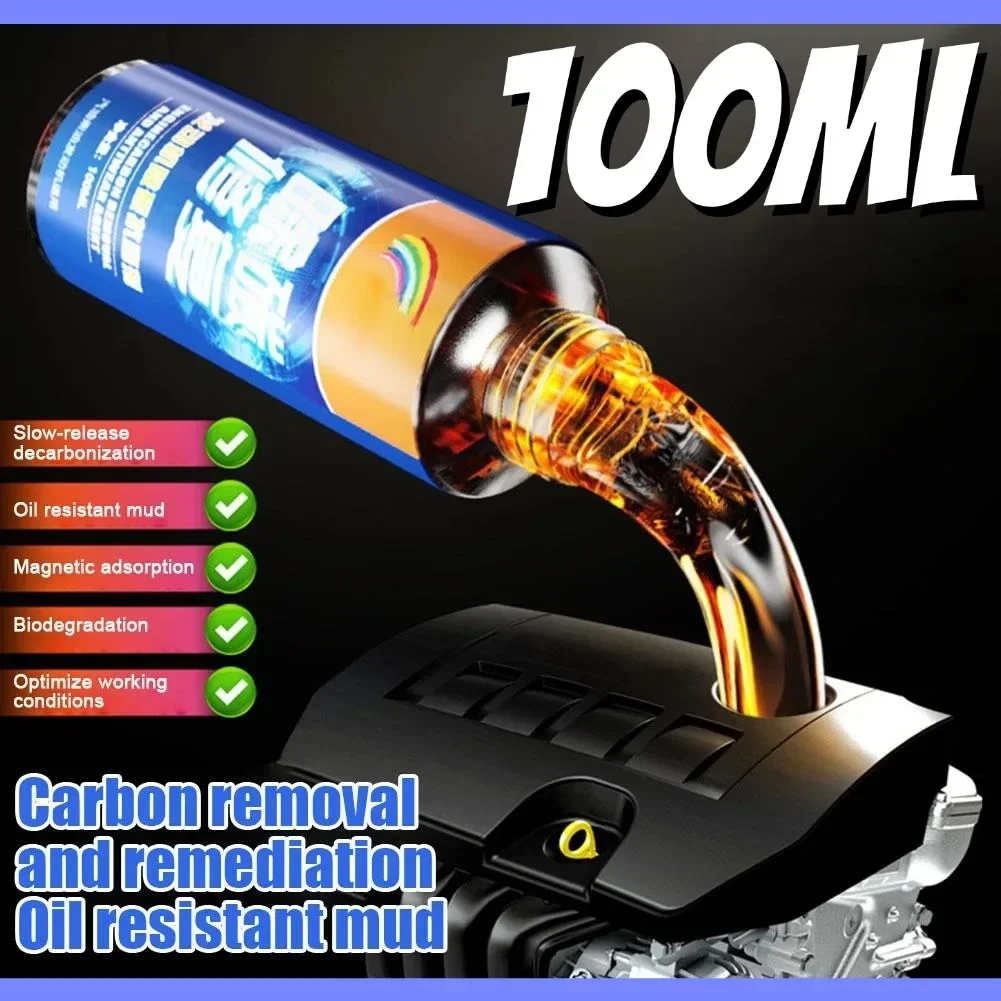 100ML High-end Engine Anti-Wear Protective Agent Noise Strong Additive Oil Burning Car Liquid Jitter Supplies Engine Reduct K5Q8