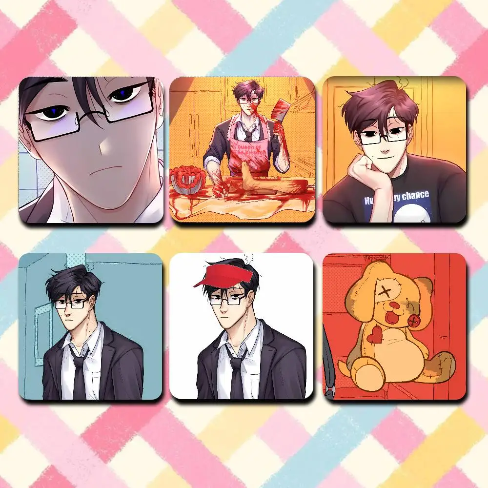 

Seung-min K-Kim Sweet House M-Mate Refrigerator Magnets Cute Cartoon Magnetic Personality Decorations Creative Gifts