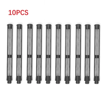 10pcs 블랙 에어리스 스프레이 펌프 필터 그리드 60 메쉬 교체 메쉬 필터 390 /395/490/495 에어리스 스프레이 기계