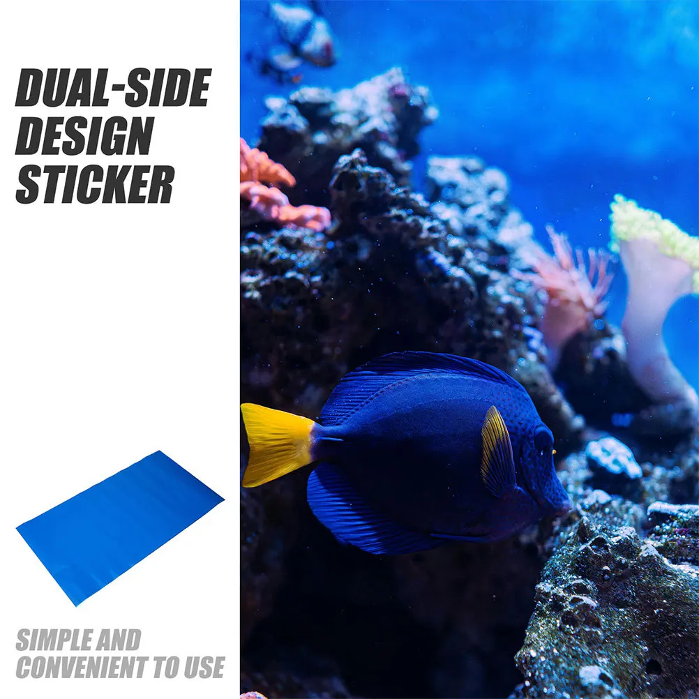 

Fish Tank Background Paper Solid Color Wear Resistant Aquarium Wallpaper Practical Removable Fish Tank Background Poster