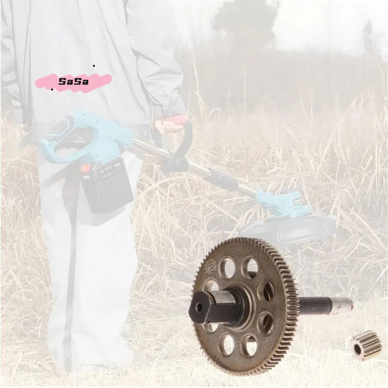 

1 Set Mini Gear with Shaft for Power Tools Brushless Motor Gear Assembly Chain Saw 550 Type 14 Teeth