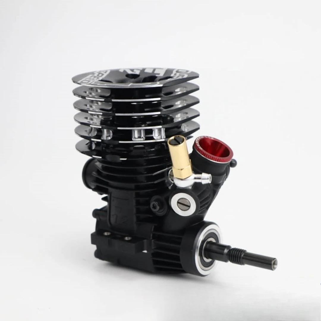 ชุดเครื่องยนต์ SPEED T1204 2.1 ซีซี 12 คลาส แรงบิดสูง ขนาด 1/10 พร้อมท่อไอเสียด้านหลัง ชุดท่อไอเสีย TT01 รุ่นโลหะ ของเล่นจำลองเครื่องยนต์