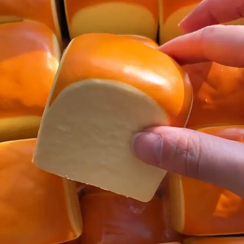 Squishy Simulated Square Cake Toy Slow Rising Stress Relief Sensory Fidget for Anxiety ADHD Autism Gifts for Kids Adults