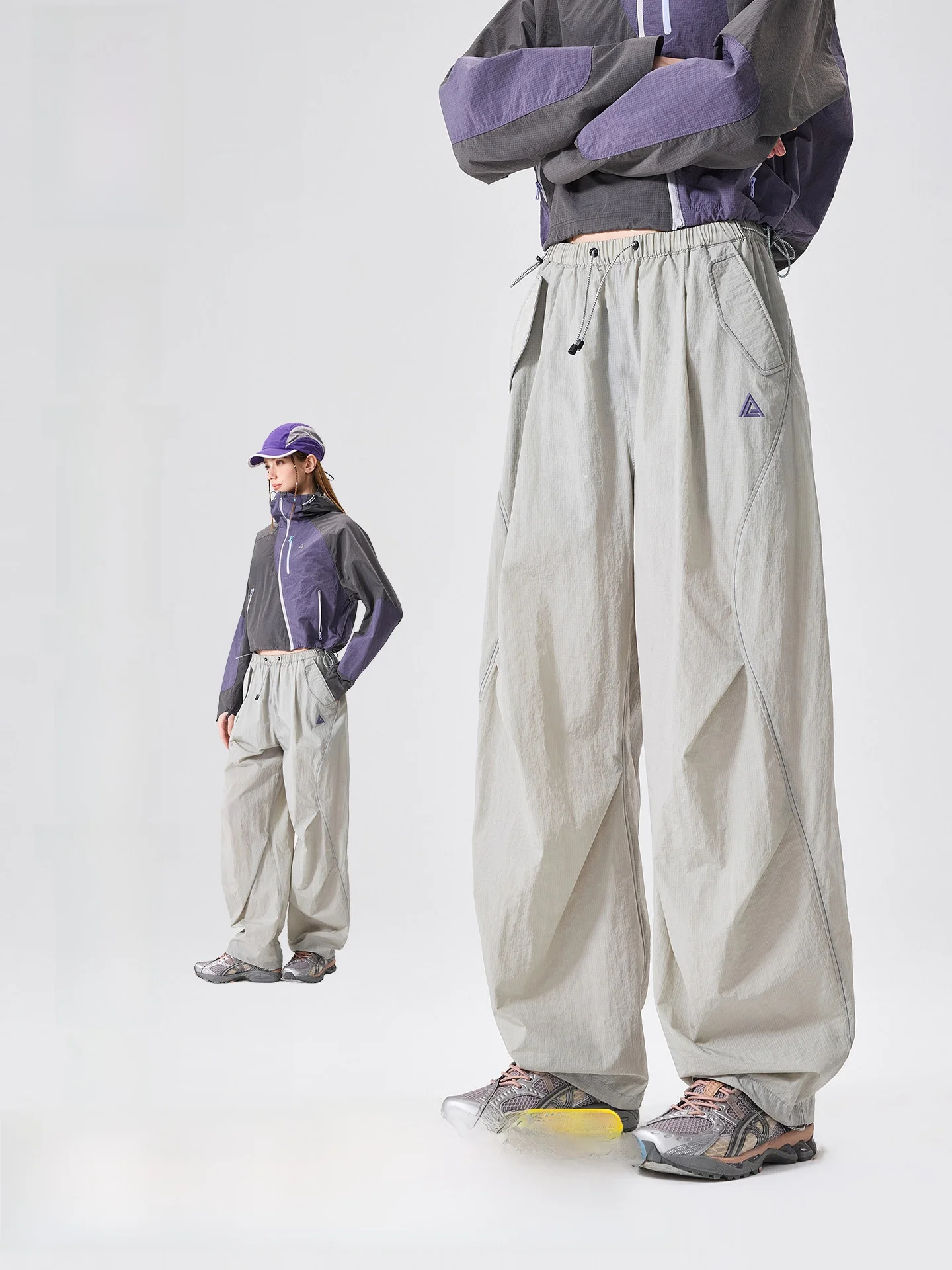 LAZY DAY Outdoor Waterproof Quick Dry Casual Loose Hiking Trousers Women's Spring Summer Casual Loose Mountain Climbing Workw...