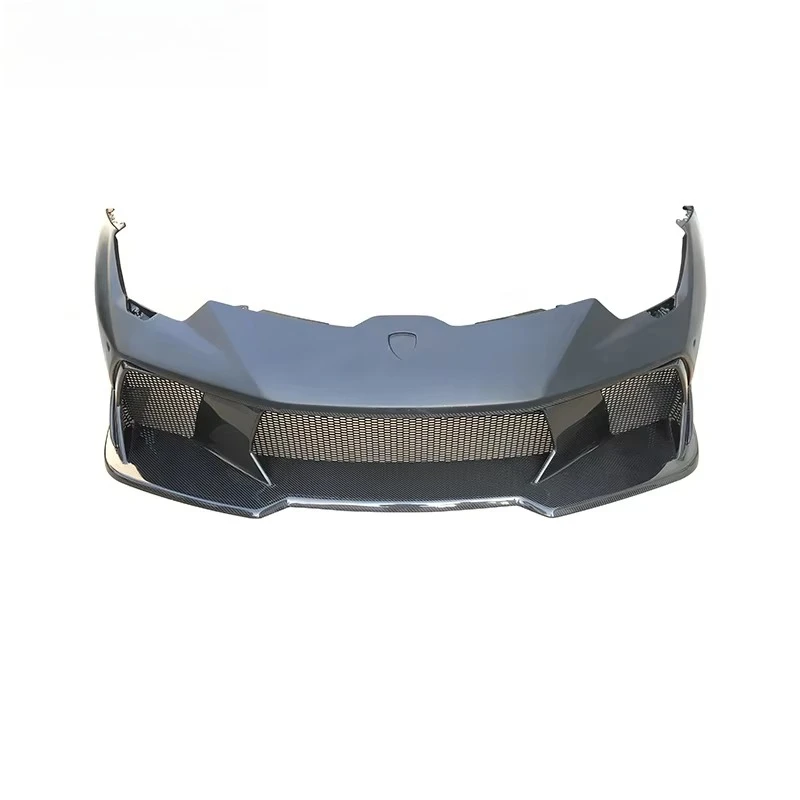 Vorstein Style Half Dry Carbon Fiber Car Front Bumper for Lambo Huracan LP580 Lp610 2014-2018