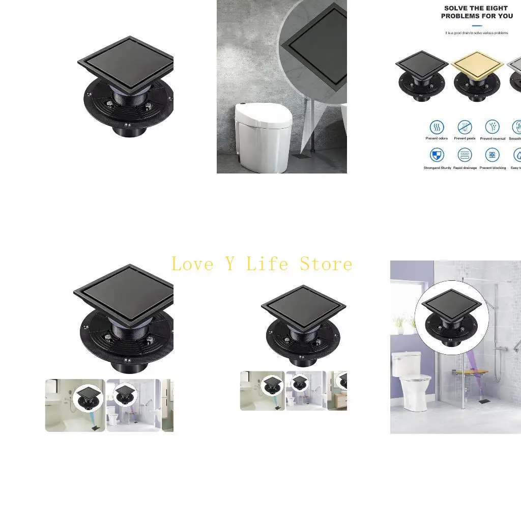 

L74C модернизируется квадратный душевой слив 4 -дюймовый современный эффинд для ванной комнаты для ванной