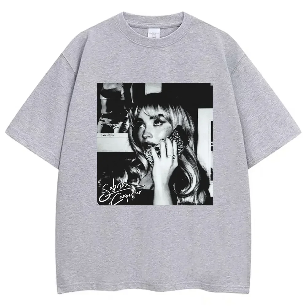 Vintage Sabrina Carpenter T-shirt Short N Sweet Tour Fashion Hip Hop Cotton Oversized T Shirt Men Women Y2k T Shirts Fans Gift image 6