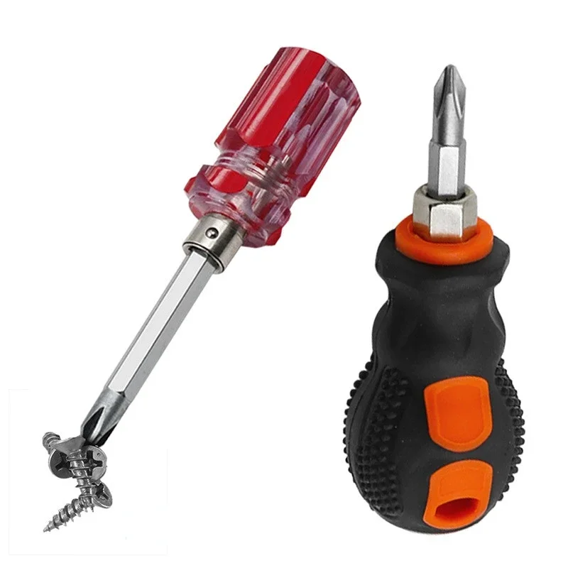 Screwdriver Kit Set Mini Small Portable Radish Head Screw Driver Precision Car Repair Tools Transparent Handle Repair Hand Tools