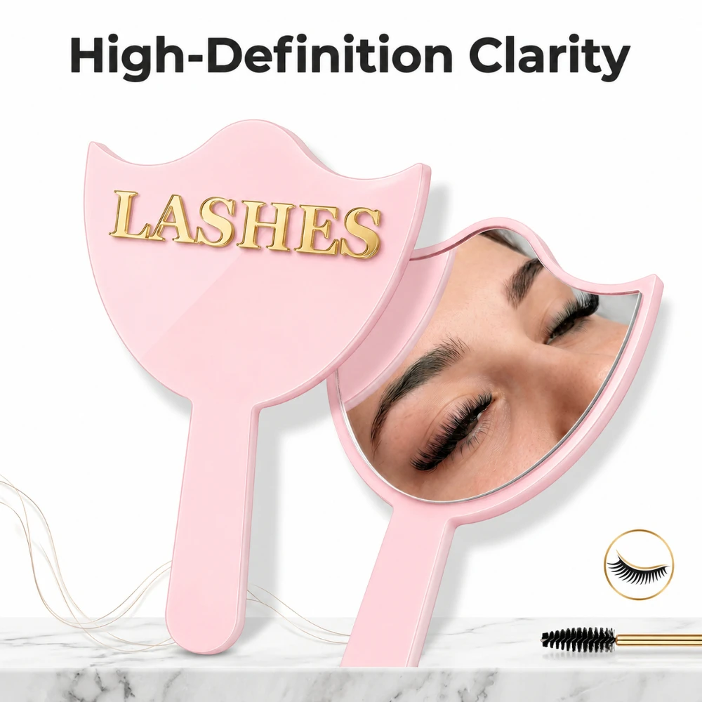 Eyelash Extension Cleaning - 전문 속눈썹 연장용 거울 HD 유리