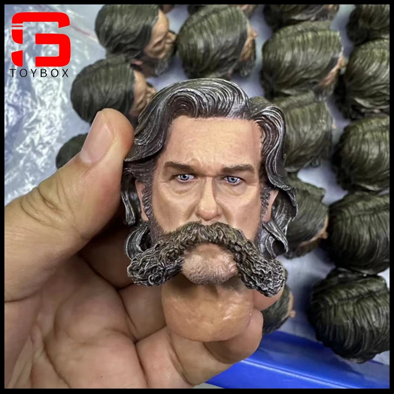 1/6 Scale John Kurt Russell Head Sculpt Carving Model Fit 12'' Male Solider Action Figure Body Dolls