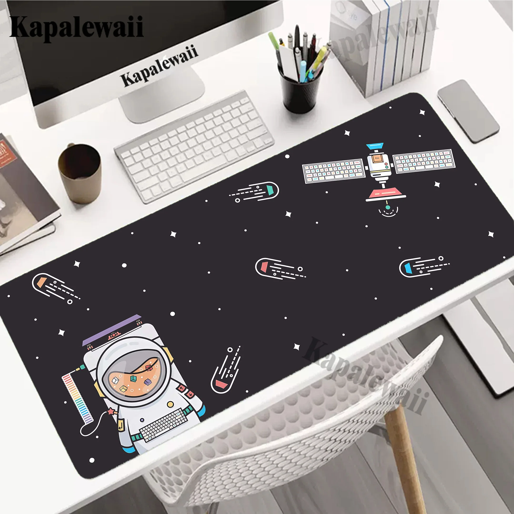 

Astronaut Gaming Mouse Pad Large Mouse Mat Laptop Mouse Carpet Game Carpet Anti-slip Keyboard Pads Locking Edge Gamer Desk Mat