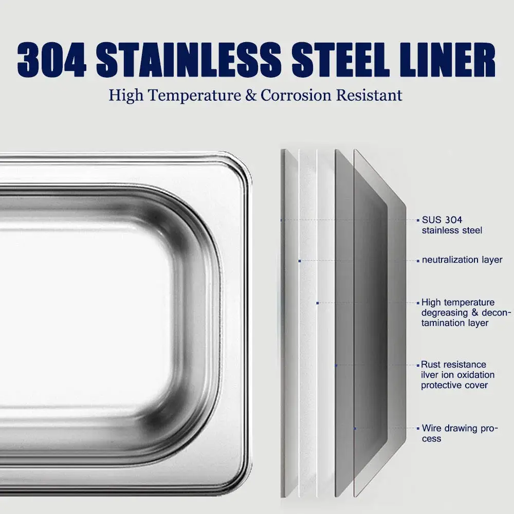 30L/8Gal 600W Industrial Ultrasonic Cleaner Machine with 304 Stainless Steel and Digital Timer Heater for Wrench Tools In