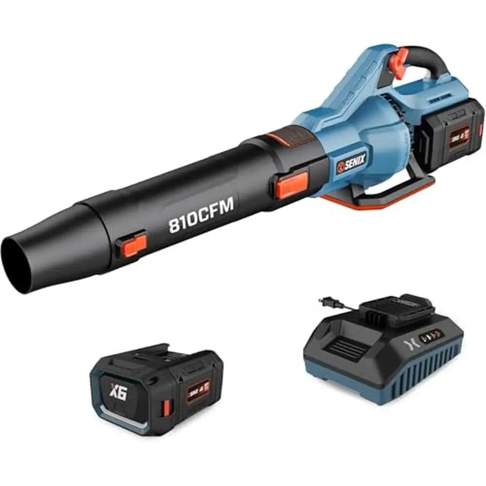 60V Max Cordless Leaf Blower Up to 810 CFM 170 MPH Variable Speed Lightweight Cruise Control 4.0 Ah Power Management Brushless