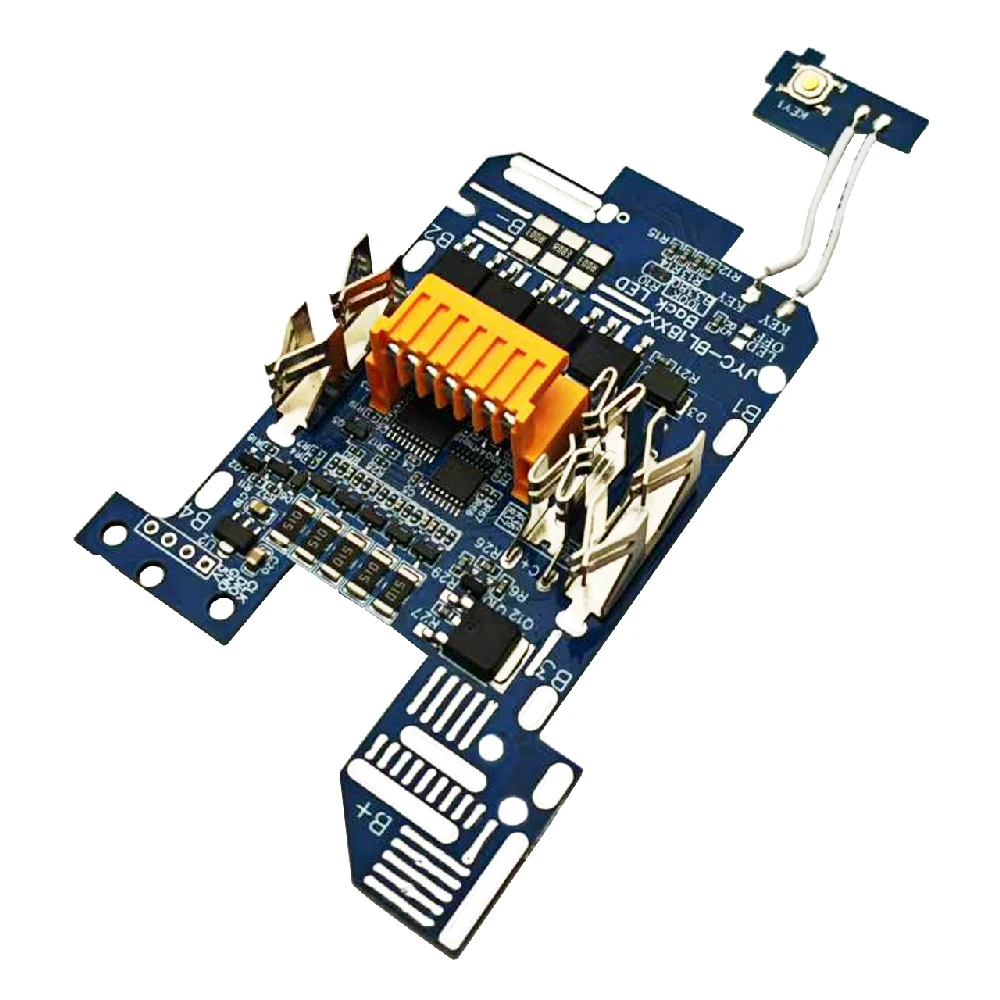 Placa de Proteção e Balanceamento de Carga BMS para Bateria de Íon de Lítio Makita 18V BL1830 BL1815 LXT400 com LED de Status da Bateria