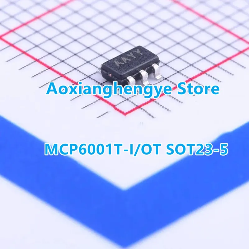 5 قطعة MCP6001T-I/OT MCP6001T-E/OT MCP6001UT-E/OT MCP6001RT-I/OT MCP6001RT-E/OT MCP6001T-I/LT SOT23-5/SC70-5 1MHz منخفضة الطاقة Op Amp