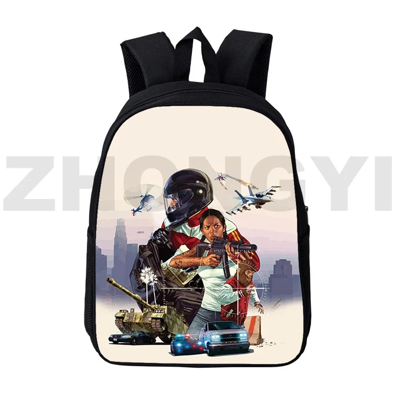 Preppy Style Kids War Thunder Schoolbags 3D Funny Gerand Tanks Laptop Bag 12/16 Inch Creative Students World of Tanks Daypack