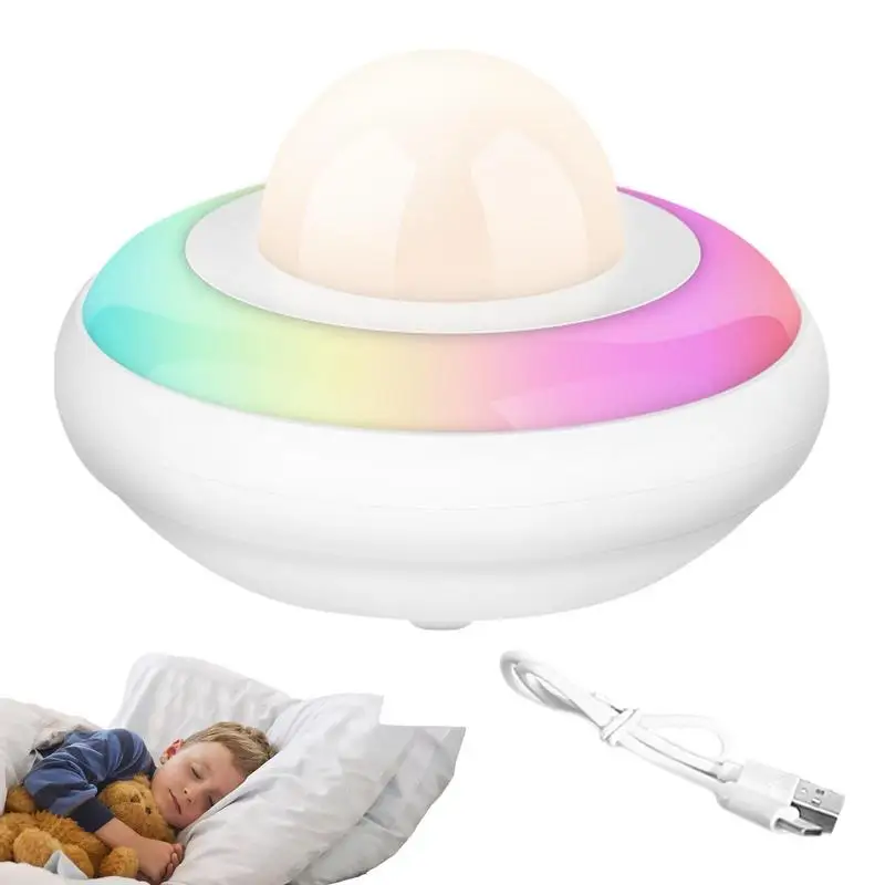 Night Light Color Changing Dimmable Nursery Lamp USB Rechargeable Batteried Nursery Light Warm Colorful Modes For Living Room