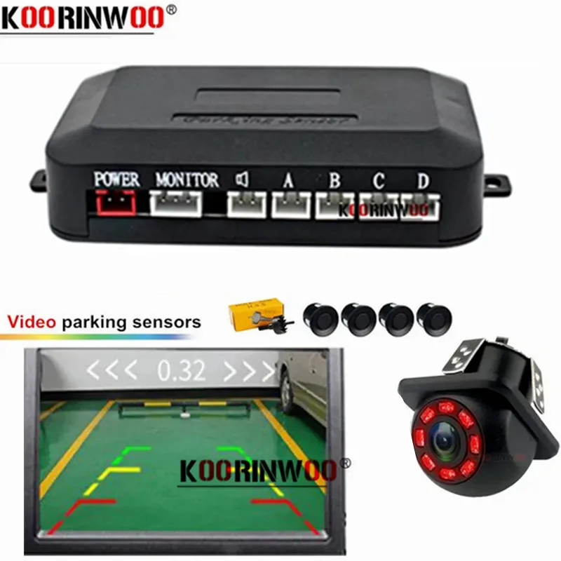 Car Parking Sensors Kit Smart Alarm System Radar Detection Device Automotive Reverse Camera Electronics Accessories Parktronic