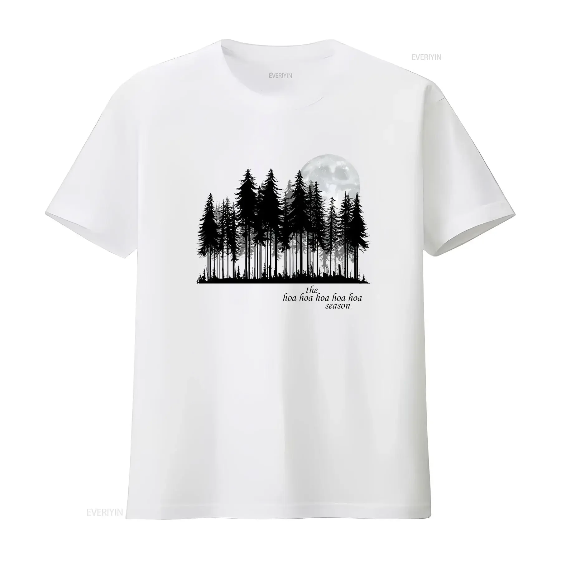 Hoa Season T shirt Forks Washington Crewneck Twilight Inspired SweaT Cozy vintage Washed Top For Everyday Wear Breathable