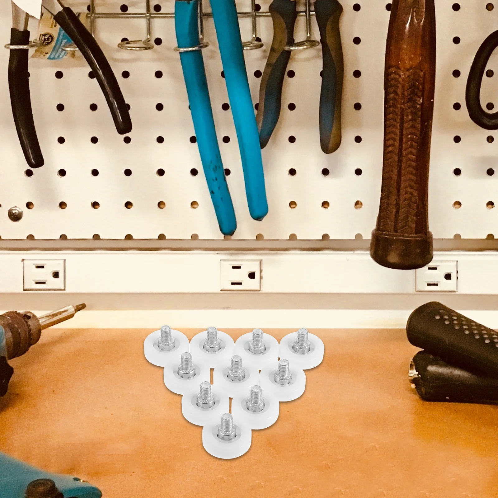 

10pcs Drawer Rollers Nylon Replacement Wheels For Smooth Sliding Cabinet Pulley Bearings Furniture Door Accessories