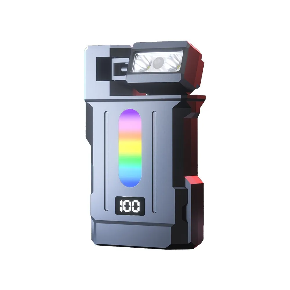 Magnetic Base LED Inspection Light Portable Waterproof Rechargeable Flashlight Clip-on TYPE-C Charging Work Torch Campers