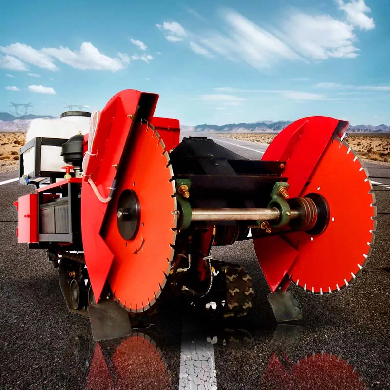 

Concrete Cutter Machine with Road Floor Concrete Cutting Saw Blade for Cutting Cement Asphalt Diesel Remote Control Road Cutter