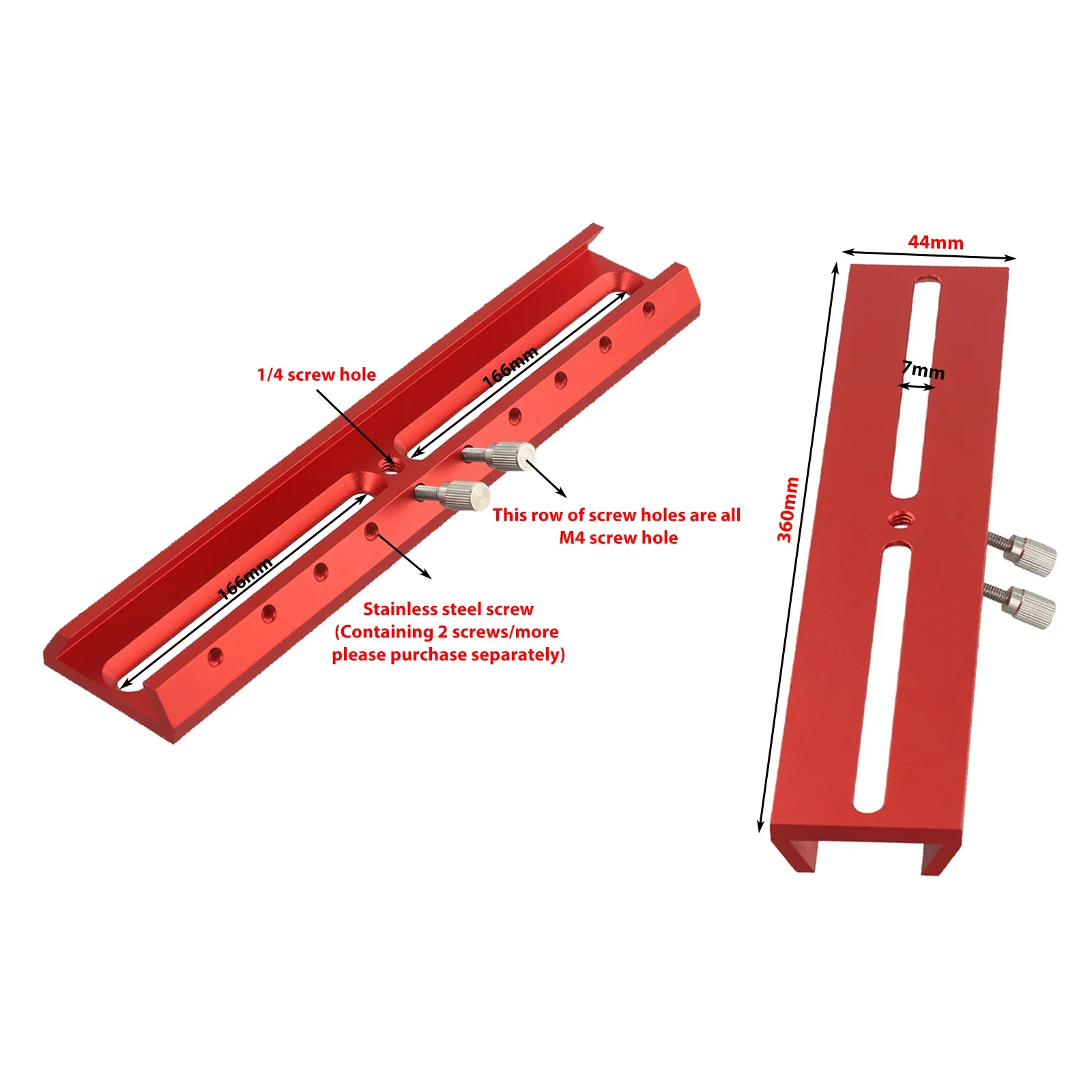 Astronomical Telescopes Dovetail Plate Base For Finderscope Extension Slot Guide Edge Finder Base Expansion Slot 220mm XY230822