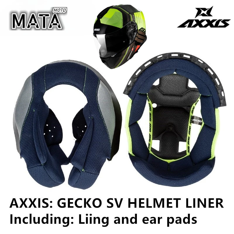 Original Helmet Inner Liner Pad for AXXIS GECKO SV Modular Helmet Original Replacement Detachable Cushion Accessory