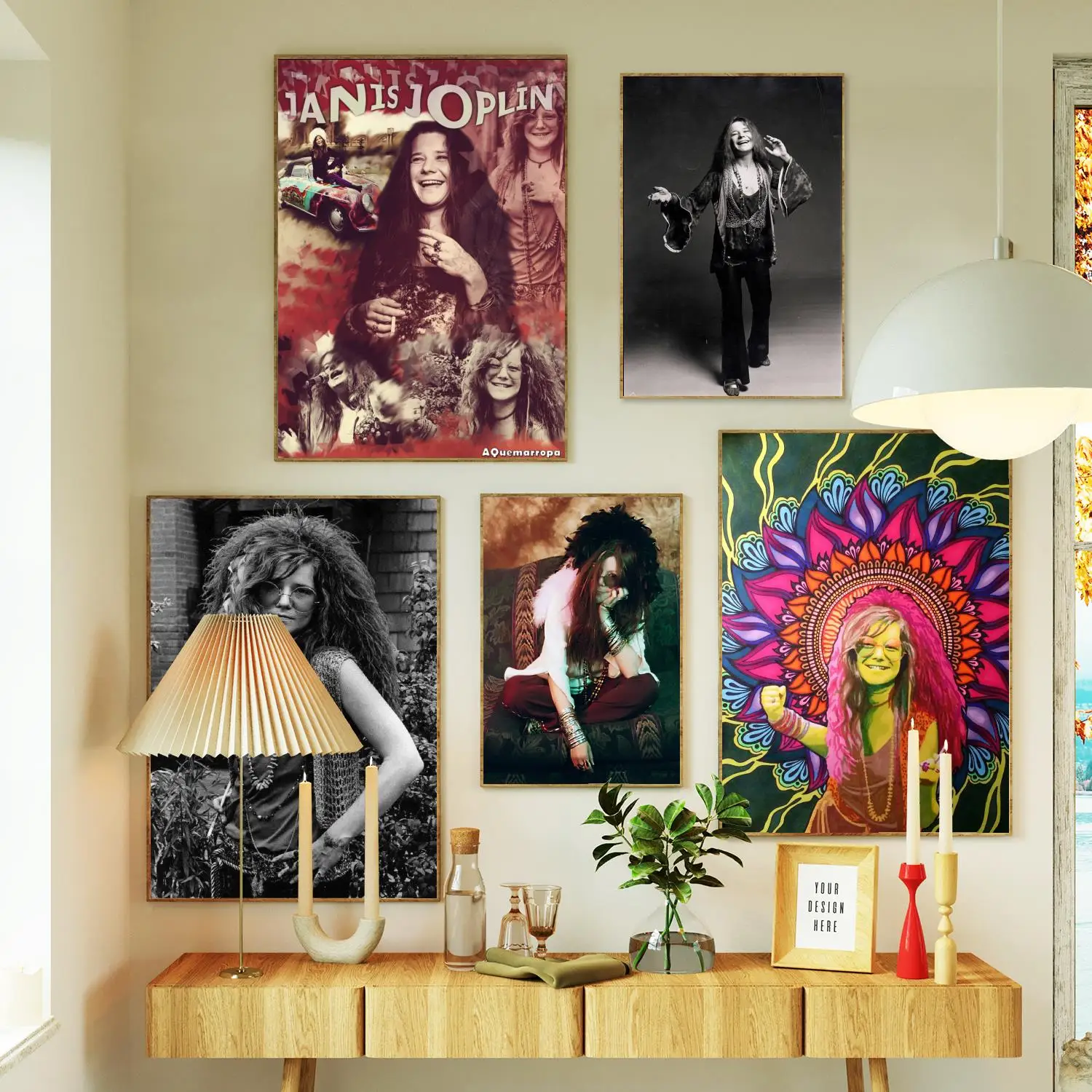 janis joplin Canvas Painting Poster Prints Wall Art Poster For Modern Family Living Room Home Decor