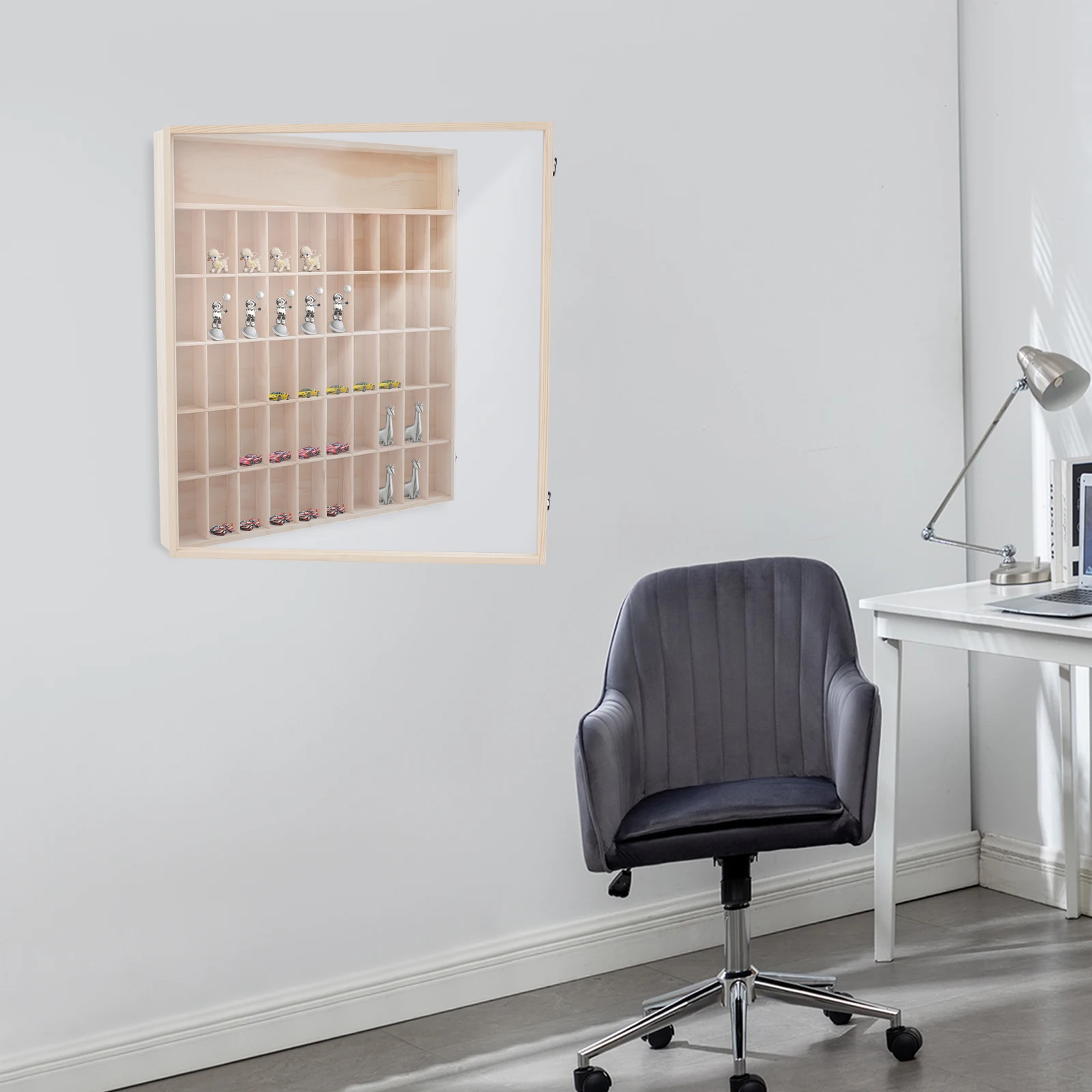 

Деревянная витрина, витрина для минифигурок, витрина