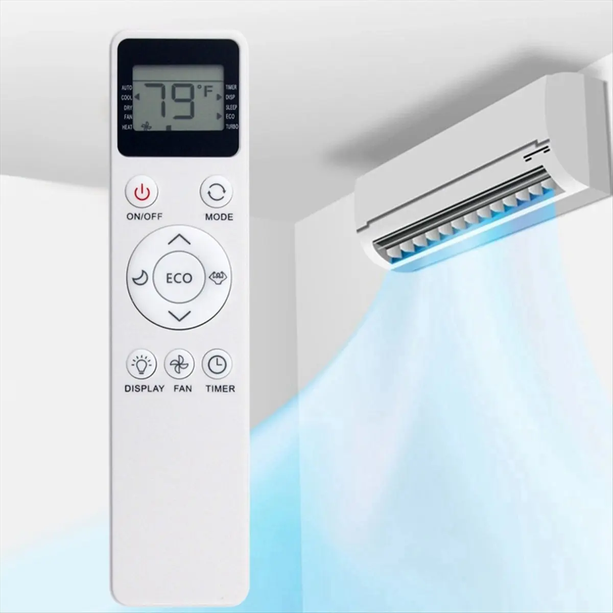 استبدل جهاز التحكم عن بعد AC EATC10RE2T-C لجهاز التحكم عن بعد لمكيف الهواء EQK EATC10RE2T-C #1