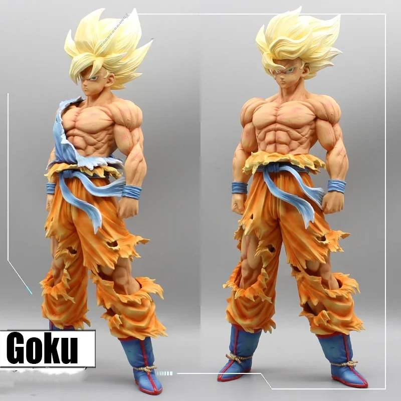 Dragon Ball Z Son Goku Namek Figuras Anime, Super Saiyan Goku Estátua, PVC Action Figure, Brinquedos modelo de coleção, 44cm