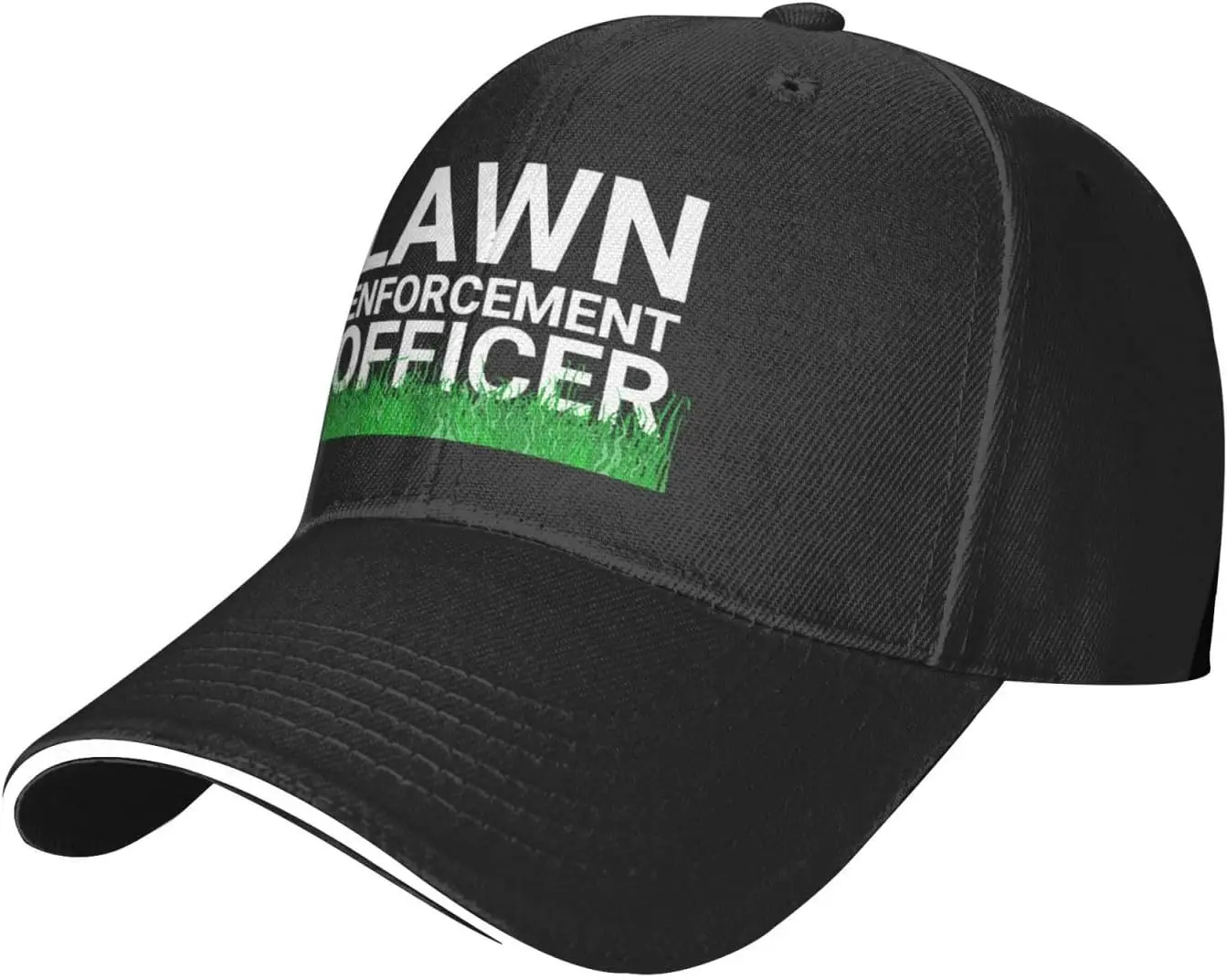 Lawn-Enforcement-Officer-Baseball-Cap, Mens Vintage Snapback Hats Trucker Hats Dad Hat Black