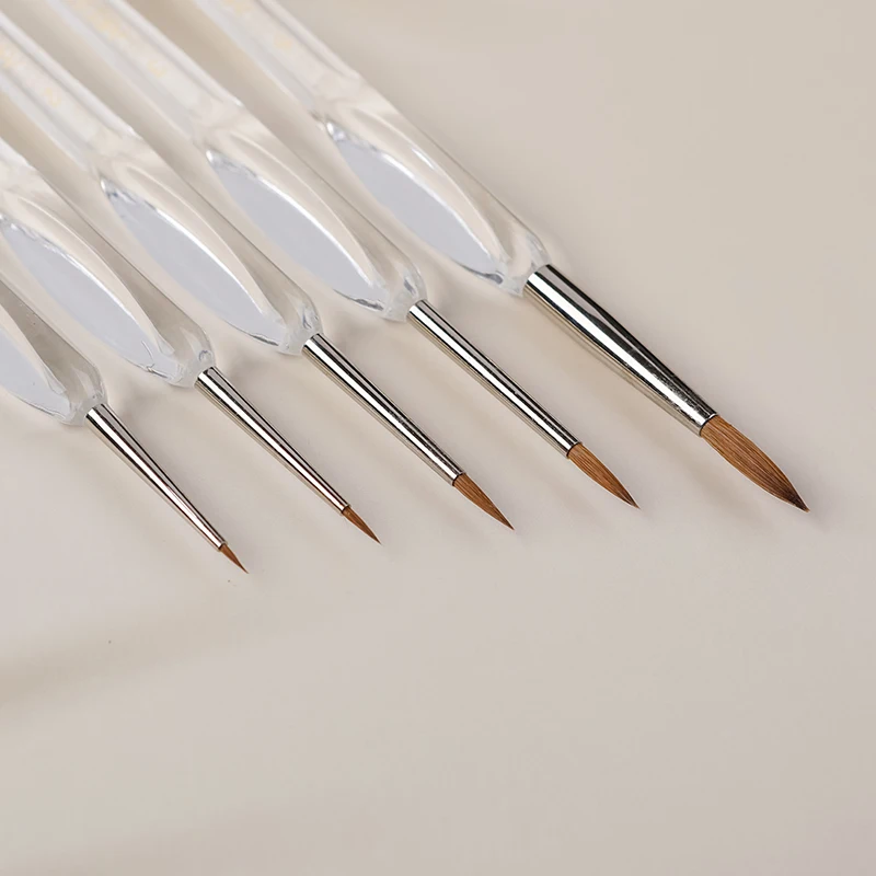 ArtSecret 550GD 5 قطعة/المجموعة غرامة اليد رسمت رقيقة هوك خط القلم الرسم الفن القلم الطلاء فرشاة النايلون فرشاة الاكريليك وازم الفن #6