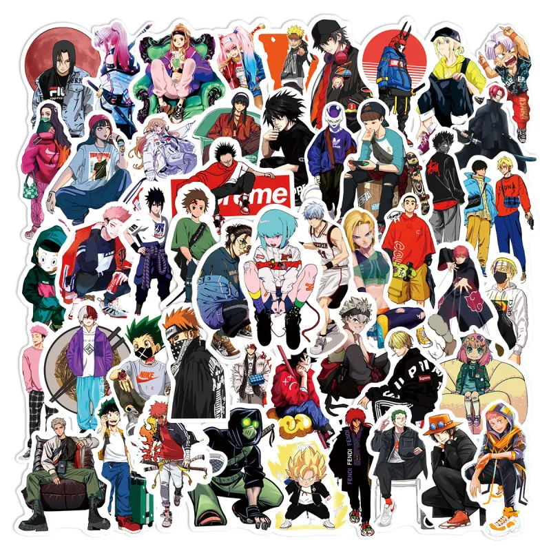 10/30/50Pcs Cartoon Animation Characters Fashion Trend Wear Stickers Graffiti Paster Home Decoration Decals Waterproof Sticker