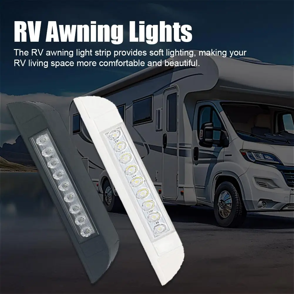 12-28V RV Awning Lights Touch Switch IP67 Waterproof Camper LED Van Trailer Universal Lighting RV Accessories B5E2