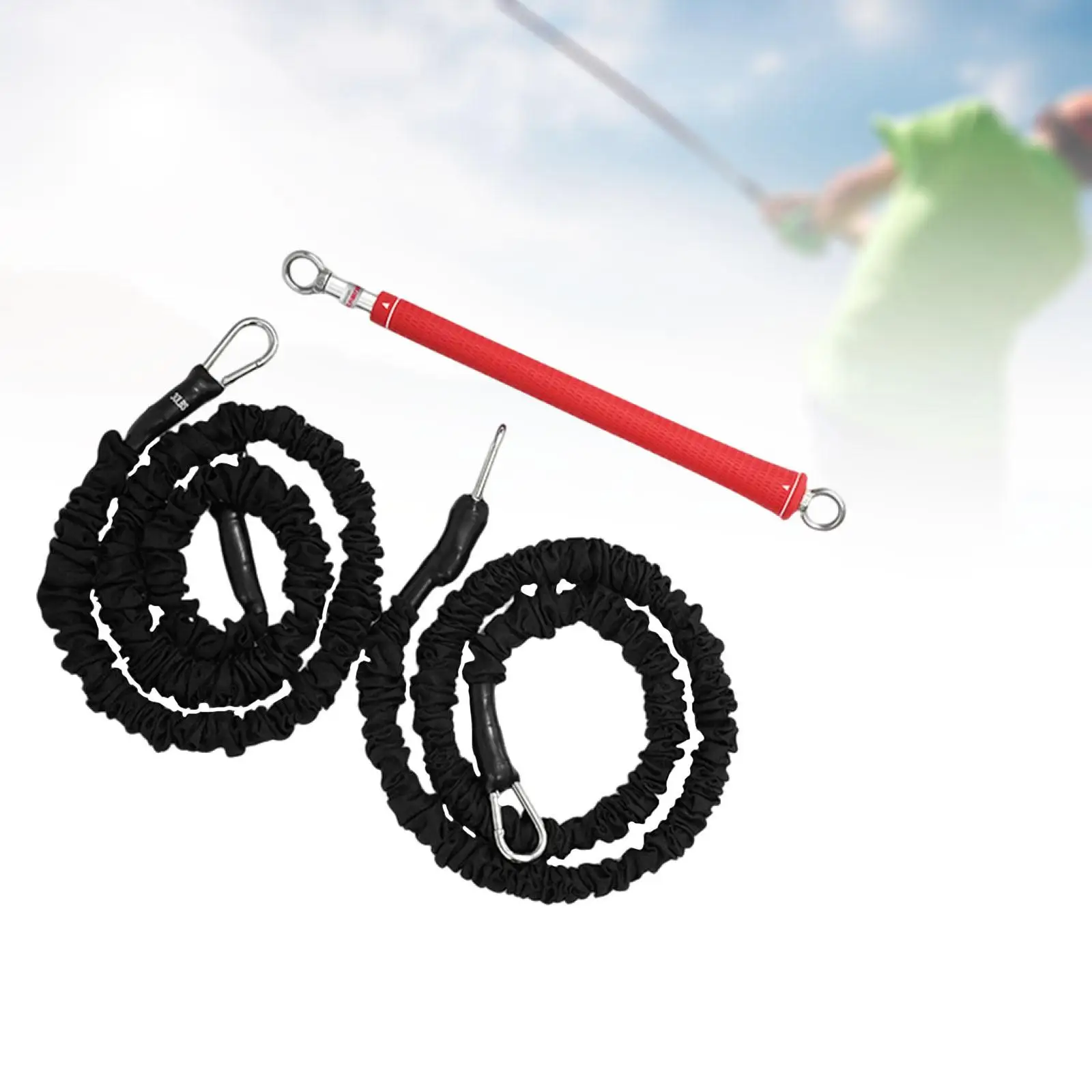 

Golf Swing Training Aid Set Golf Speed Equipment Strength Trainer Golf Exerciser Rope for Home Workout Gym Fitness Golf Beginner