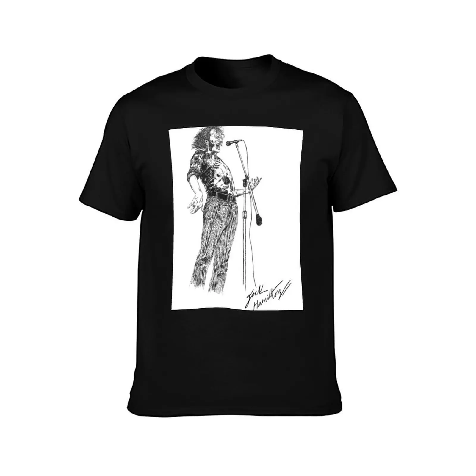Joe Cocker Original Hand Drawn Ink Artwork T-Shirt Summer Casual Cotton Tee Oversized Streetwear Tops Vintage Graphic Print