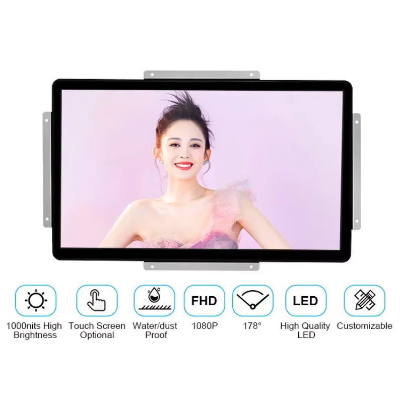 

Яркость, 700 нит до 2500 нит, 32-дюймовый ЖК-монитор с открытой рамкой, читаемый солнечный свет