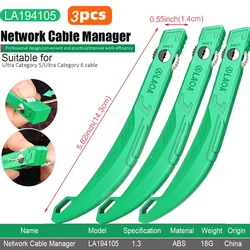 LAOA Network Cable Untwist Tool 1.3mm Engineer Wire Straightener for Category 5/6 Crystal Cables Combing Pair Separator Tool 3pc