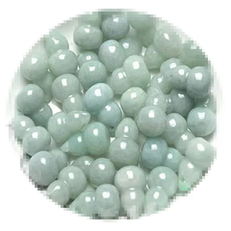 22*13mm Natural Myanmar Jadeite Grade A Burma Jade Gourd Bead For Jewelry Making Diy Bracelet Charm Necklace Pendant Accessories 5