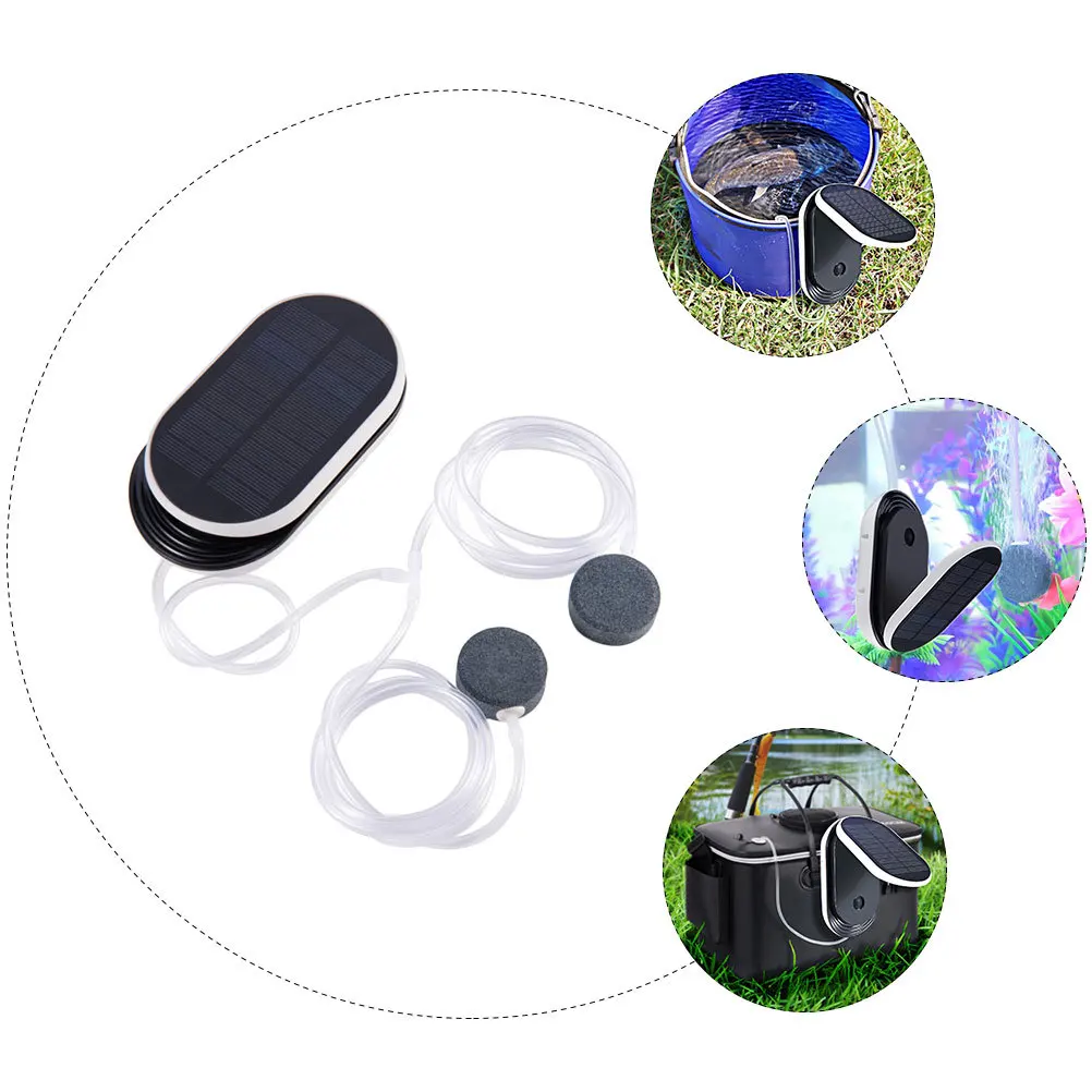 

1pc Solar Oxygen Aerator Portable Hydroponic Oxygenation Tool For Pond Aquarium Fish Tank Outdoor Fishing Sun Powered Pump Kit
