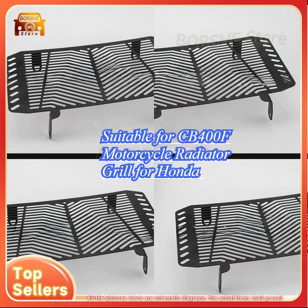 

Suitable for CB400F Motorcycle Radiator Grill for Honda Motorcycle Modification Stainless Steel Radiator Guard