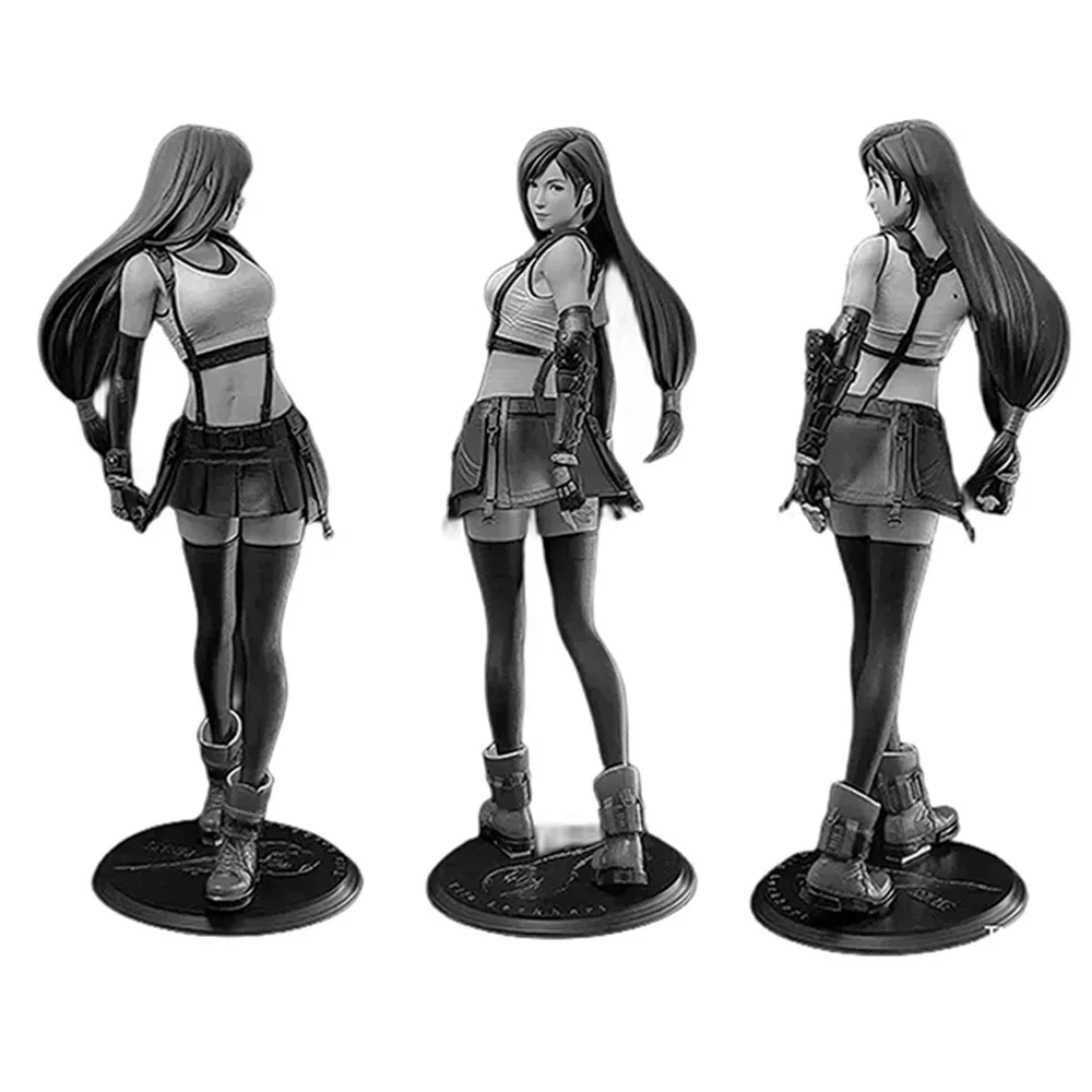 Tifa Anime Figure Miniature Statue 1:24 Resin Model Kit, Unpainted Plastic, A433