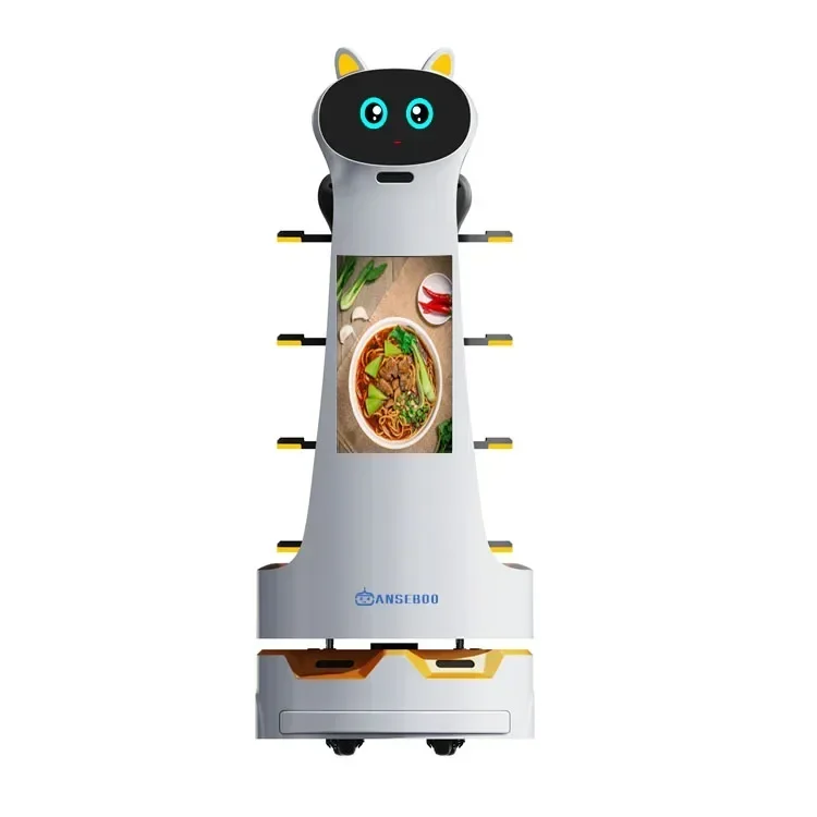 New Super Capacity Multi-Layer Smart Food Delivery Robot Service Waiter Robot For Restaurant Coffee Shop