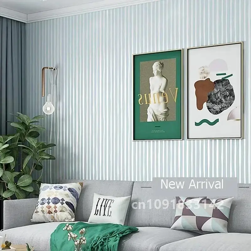 Moderne vertikale Streifen-Tapete, rosa, blau, gestreift, Wohnzimmer-Dekor, TV-Tapeten, 3D-elegante Heimdekoration, Tapeten